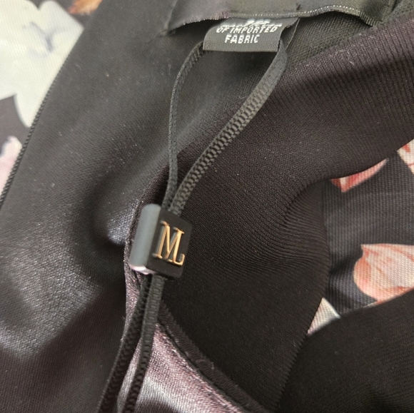 BA NITES Floral Black and Pink Mini Dress With Crinoline. Size 12 - Picture 9 of 12